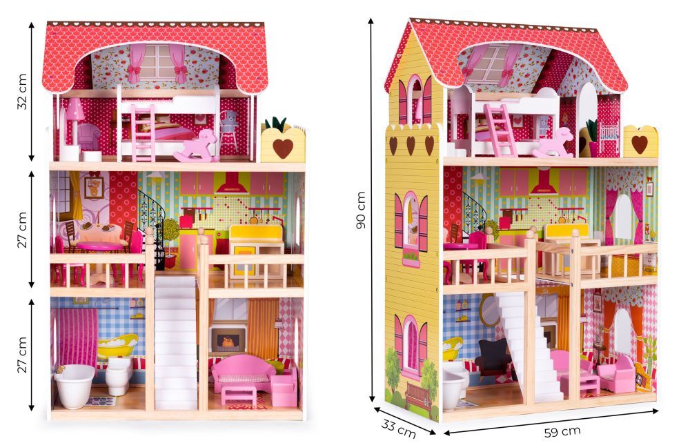 Domek dla lalek Malibu MagicDollHouse dla Małych Marzycielek