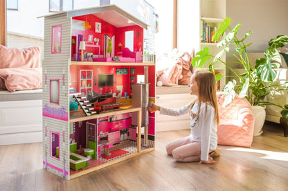 Domek dla lalek Coral Bay MagicDollHouse dla Małych Księżniczek