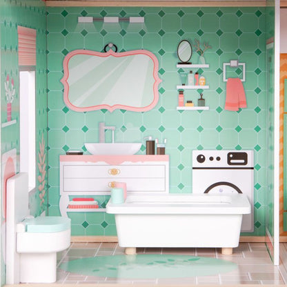 Domek dla lalek Palm Springs MagicDollHouse dla Twojej Wnuczki